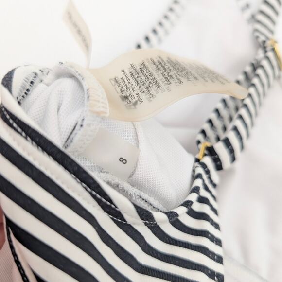 Bleu Rod Beattie Women's The Line Colorblock Striped One Piece Swimsuit Size 8 - Picture 8 of 9